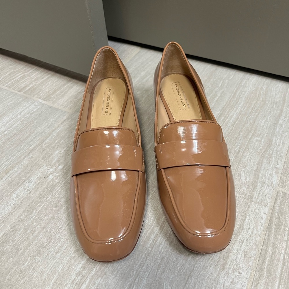 Antonio Melani Ashvile Brown Patent Shoe